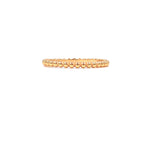 Ashley Gold Sterling Silver Gold Plated Textured Ball Band Ring