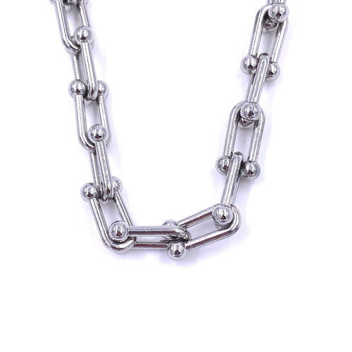 Ashley Gold Stainless Steel Bike Chain Necklace