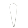 Ashley Gold Sterling Silver Emerald CZ And Round Bezel Set CZ Necklace