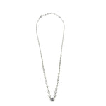 Ashley Gold Sterling Silver Emerald CZ And Round Bezel Set CZ Necklace