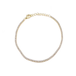 Ashley Gold Sterling Silver 1.00CTW CZ Tennis Bracelet