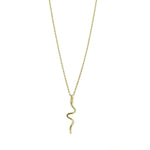 Ashley Gold Stainless Steel Slither Pendant Necklace