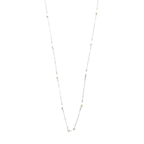 Ashley Gold Sterling Silver Pearls By The Yard Necklace