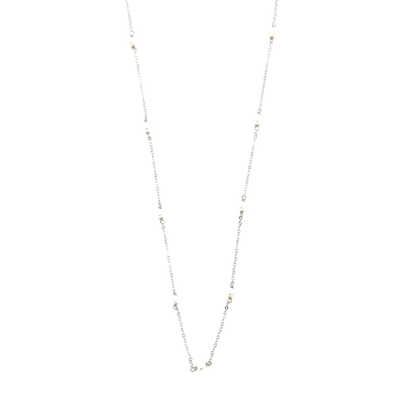Ashley Gold Sterling Silver Pearls By The Yard Necklace