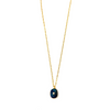Ashley Gold Sterling Silver Gold Plated Emerald Green And CZ Pendant Necklace