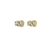 Ashley Gold Sterling Silver Double CZ Drop Earrings