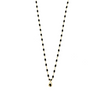 Ashley Gold Sterling Silver And Enamel Drop Pendant Necklace