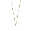 Ashley Gold Sterling Silver And Enamel Drop Pendant Necklace