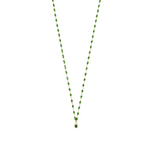 Ashley Gold Sterling Silver And Enamel Drop Pendant Necklace