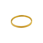 Ashley Gold Stainless Steel Line Design Bangle Bracelet