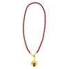 Ashley Gold Stainless Steel Gold Plated Heart Puff Cord Necklace