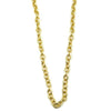 Ashley Gold Stainless Steel Gold Plated Circle Link Chain Necklace