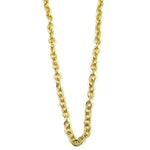 Ashley Gold Stainless Steel Gold Plated Circle Link Chain Necklace