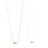 Ashley Gold Sterling Silver Cross Pendant Necklace