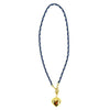 Ashley Gold Stainless Steel Gold Plated Heart Puff Cord Necklace
