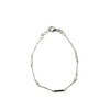 Ashley Gold Sterling Silver Bar And CZ Design Bracelet