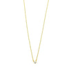 Ashley Gold Sterling Silver Gold Plated Ball Design Center CZ Necklace