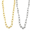 Ashley Gold Stainless Steel Diamond Cut Link Chain Necklace