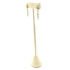 Ashley Gold Sterling Silver Graduating Drop CZ Earrings