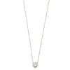 Ashley Gold Sterling Silver CZ Bezel Set 1.25CTW Drop Necklace