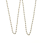 Ashley Gold Stainless Steel Gold Plated Alternating Wire Design Colored CZ Necklace