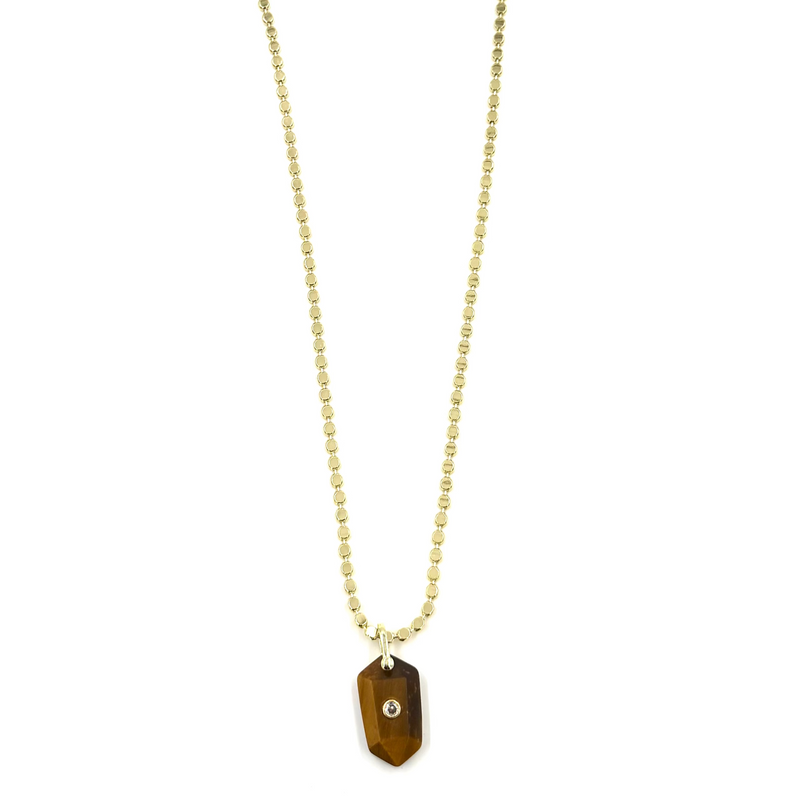 Ashley Gold Stainless Steel Gold Plated Circle Link Chain With Enamel Arrow Single Colored CZ Pendant Necklace