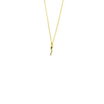 Ashley Gold Sterling Silver Gold Plated Italian Horn Charm Necklace