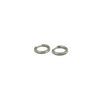 Ashley Gold Sterling Silver Mini Hoop CZ Earrings