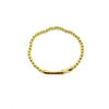 Ashley Gold Stainless Steel Gold Plated Stretch Bamboo Design Bracelet