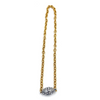Ashley Gold Stainless Steel CZ Magnetic Clasp Necklace