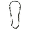 Ashley Gold Stainless Steel With Semi Precious Beaded And Fresh Water Pearl Necklace