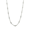 Ashley Gold Sterling Silver Multi Assorted CZ By The Yard Design Necklace