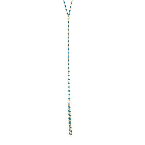 Ashley Gold Sterling Silver Gold Plated Enamel Beaded Turquoise Hand Chain