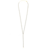Ashley Gold Sterling Silver Gold Plated Wire And Black Enamel Bead Wrap Design Lariat Necklace