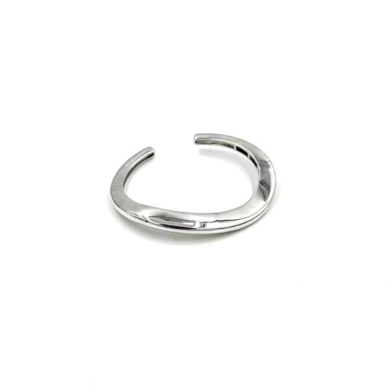 Ashley Gold Stainless Steel Twist Open Bangle Bracelet