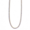 Ashley Gold Sterling Silver Tennis 10.00CTW Necklace