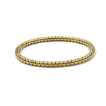 Ashley Gold Stainless Steel Ball Design Bangle Bracelet