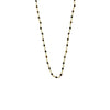 Ashley Gold Stainless Steel Gold Plated Alternating Wire Design Colored CZ Necklace