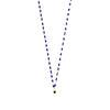 Ashley Gold Sterling Silver And Enamel Drop Pendant Necklace
