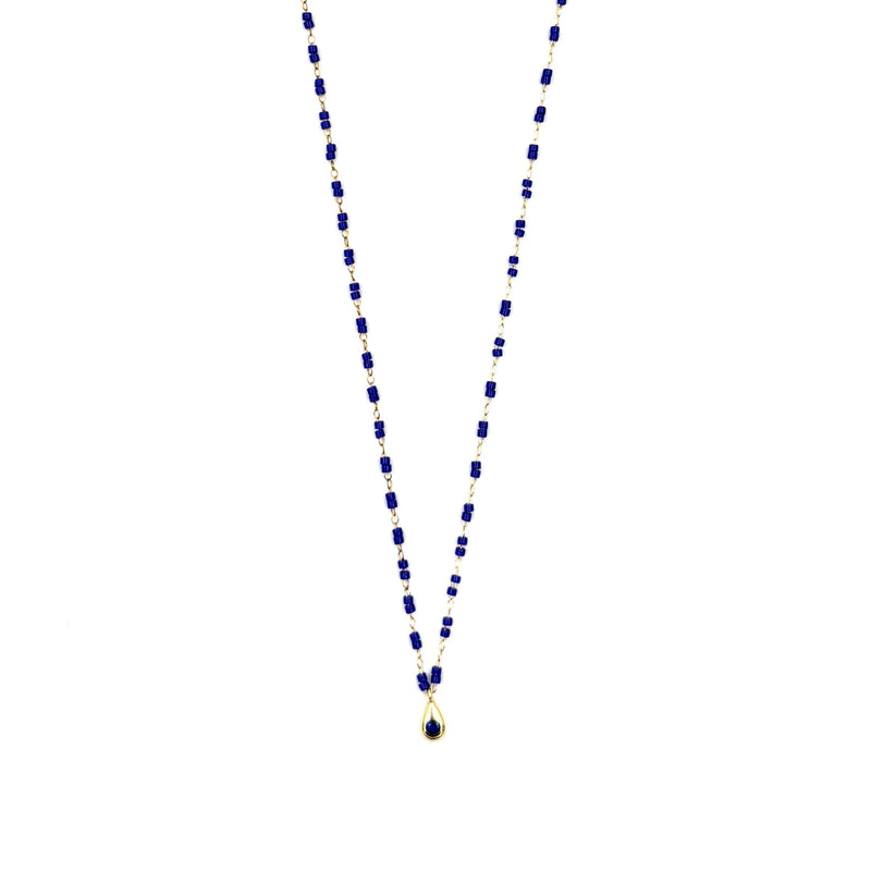 Ashley Gold Sterling Silver And Enamel Drop Pendant Necklace