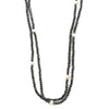 Ashley Gold Stainless Steel With Semi Precious Beaded And Fresh Water Pearl Necklace