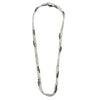 Ashley Gold Stainless Steel with Bezel CZ And Beaded Necklace