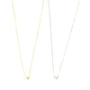 Ashley Gold Sterling Silver Mini Heart CZ Necklace