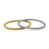 Ashley Gold Stainless Steel Ball Design Bangle Bracelet