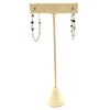 Ashley Gold Stainless Steel Interlocking Ovals 2" Hoop Earrings