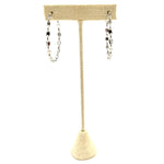Ashley Gold Stainless Steel Interlocking Ovals 2" Hoop Earrings