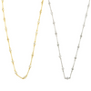 Ashley Gold Sterling Silver Mini CZ By The Yard Necklace