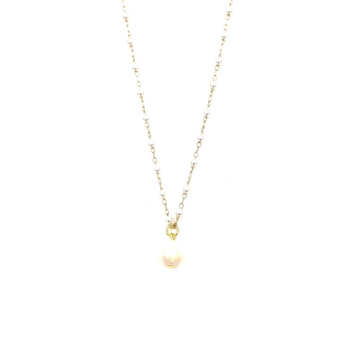 Ashley Gold Stainless Steel Gold Plated Fresh Water Pearls By The Yard With Drop Fresh Water Pearl Necklace
