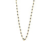 Ashley Gold Stainless Steel Gold Plated Alternating Wire Design Colored CZ Necklace