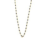 Ashley Gold Stainless Steel Gold Plated Alternating Wire Design Colored CZ Necklace